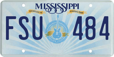 MS license plate FSU484