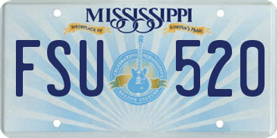MS license plate FSU520
