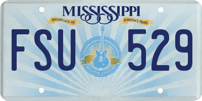 MS license plate FSU529