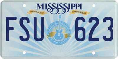 MS license plate FSU623