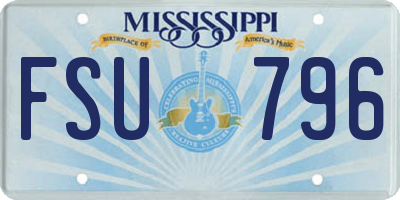 MS license plate FSU796