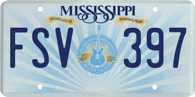 MS license plate FSV397