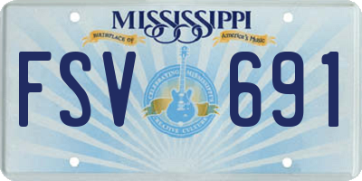MS license plate FSV691
