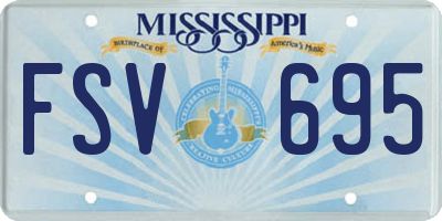 MS license plate FSV695