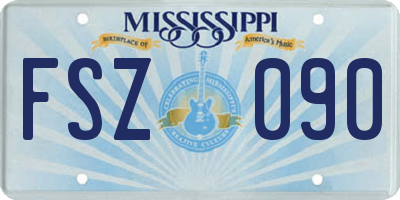 MS license plate FSZ090