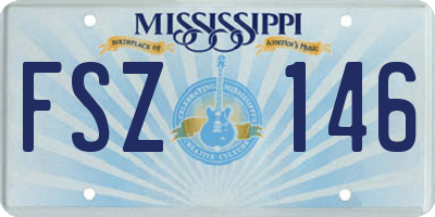 MS license plate FSZ146