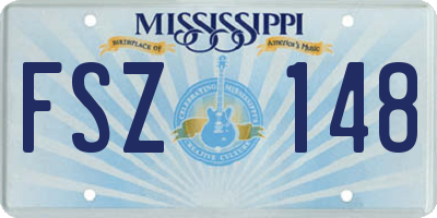 MS license plate FSZ148