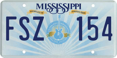 MS license plate FSZ154