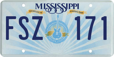 MS license plate FSZ171
