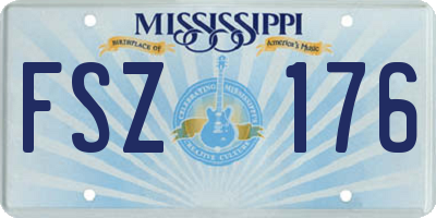 MS license plate FSZ176
