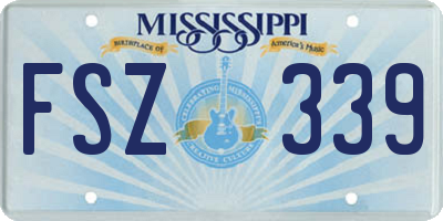 MS license plate FSZ339