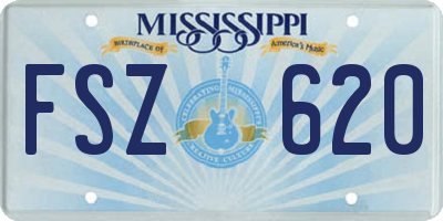 MS license plate FSZ620
