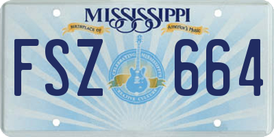 MS license plate FSZ664