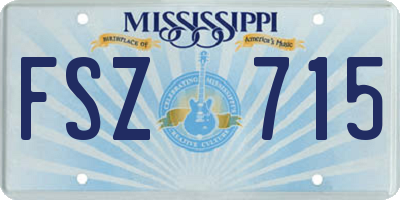 MS license plate FSZ715