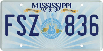 MS license plate FSZ836