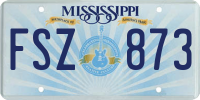 MS license plate FSZ873