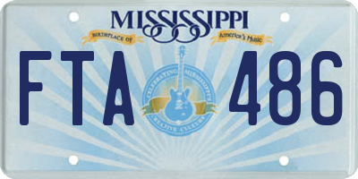 MS license plate FTA486