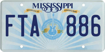 MS license plate FTA886