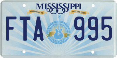 MS license plate FTA995