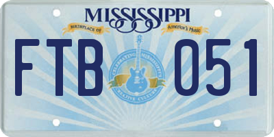 MS license plate FTB051