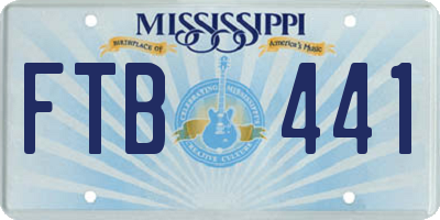 MS license plate FTB441