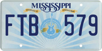 MS license plate FTB579
