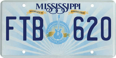 MS license plate FTB620