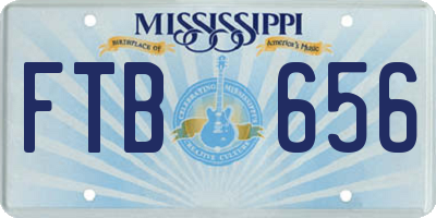 MS license plate FTB656