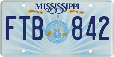 MS license plate FTB842