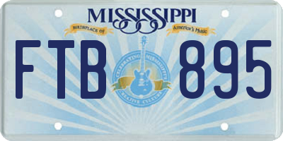MS license plate FTB895