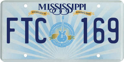 MS license plate FTC169
