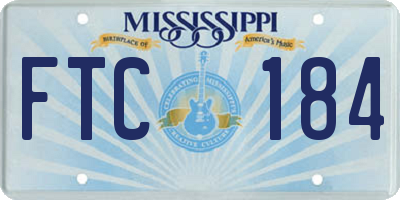 MS license plate FTC184