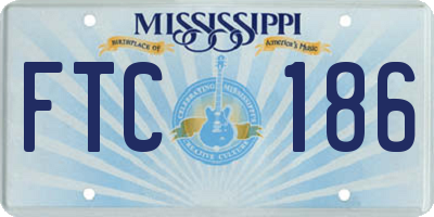 MS license plate FTC186