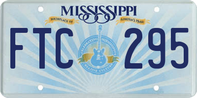 MS license plate FTC295