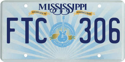 MS license plate FTC306