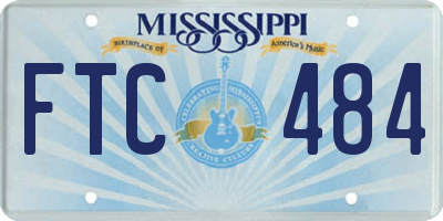 MS license plate FTC484