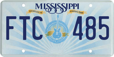 MS license plate FTC485