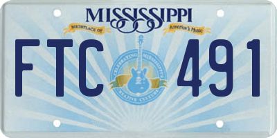 MS license plate FTC491
