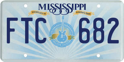 MS license plate FTC682