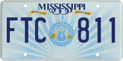 MS license plate FTC811