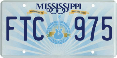 MS license plate FTC975