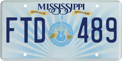 MS license plate FTD489