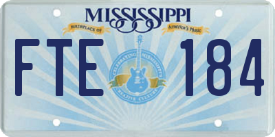 MS license plate FTE184