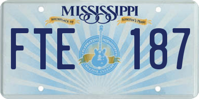 MS license plate FTE187