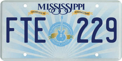 MS license plate FTE229