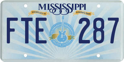 MS license plate FTE287