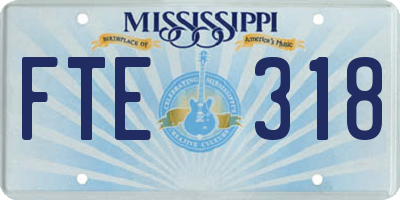 MS license plate FTE318