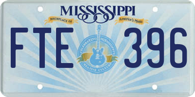 MS license plate FTE396