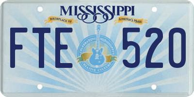 MS license plate FTE520
