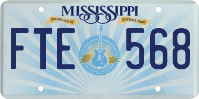 MS license plate FTE568